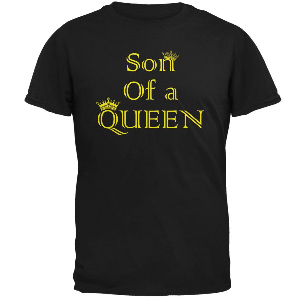 Mother's Day Son Of A Queen Mens T Shirt Men's T-Shirts Old Glory 2XL Black 