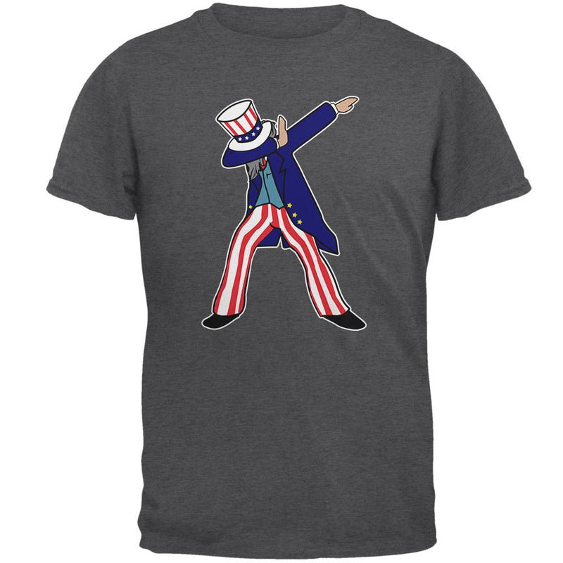 4th Of July Dabbing Uncle Sam Mens T Shirt Men's T-Shirts Old Glory 2XL Grey 