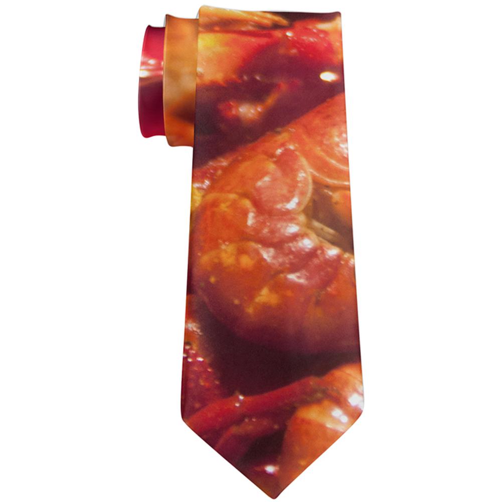 Louisiana Cajun Crawfish Boil All Over Neck Tie Men's Neck Ties Old Glory   