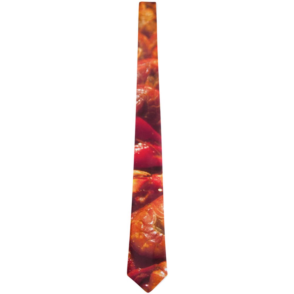 Louisiana Cajun Crawfish Boil All Over Neck Tie Men's Neck Ties Old Glory OS Multi 