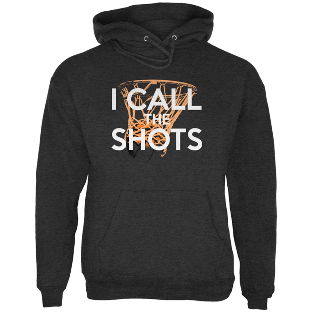 I Call the Shots Basketball Mens Hoodie Men's Hoodies Old Glory 2XL Charcoal Heather 