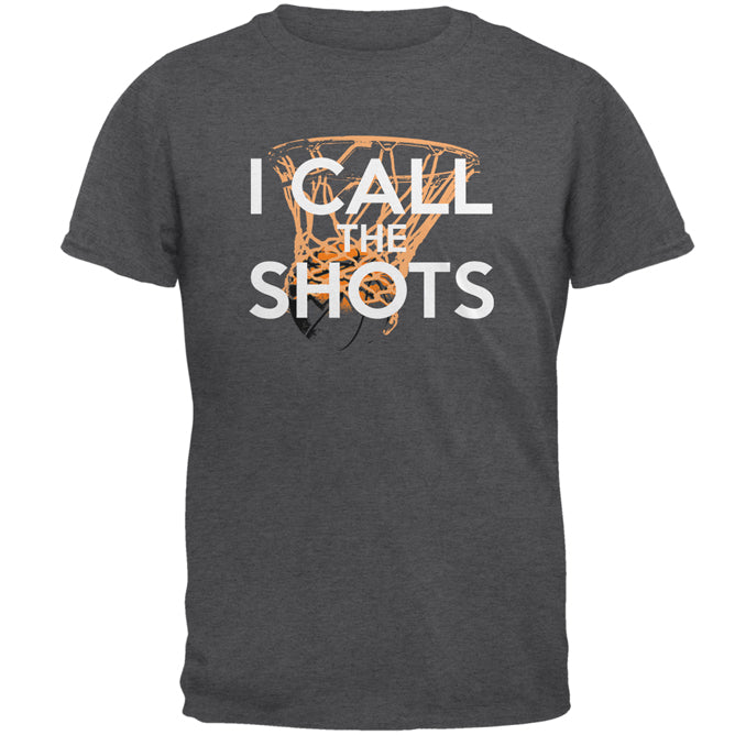 I Call the Shots Basketball Mens T Shirt Men's T-Shirts global 2XL Dark Heather 