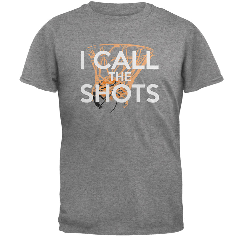 I Call the Shots Basketball Mens T Shirt Men's T-Shirts global LG Graphite 