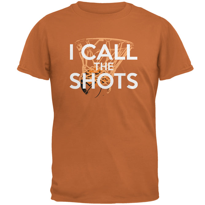 I Call the Shots Basketball Mens T Shirt Men's T-Shirts global 2XL Texas Orange 