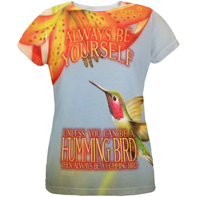 Always Be Yourself Unless Humming Bird All Over Womens T Shirt Women's T-Shirts Old Glory LG Multi 