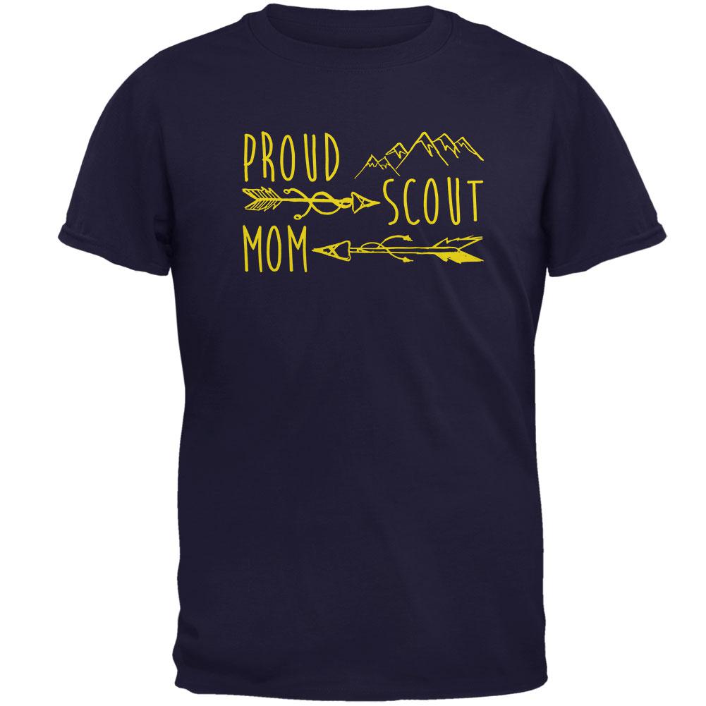 Proud Scout Mom Gold Mens T Shirt Men's T-Shirts Old Glory 2XL Navy 