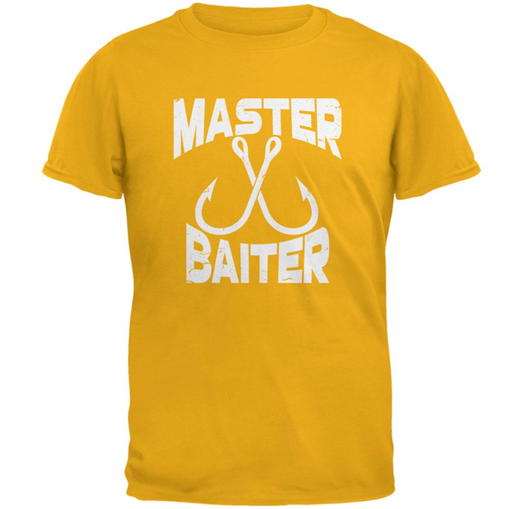 Master Baiter Mens T Shirt Men's T-Shirts Old Glory 2XL Gold 