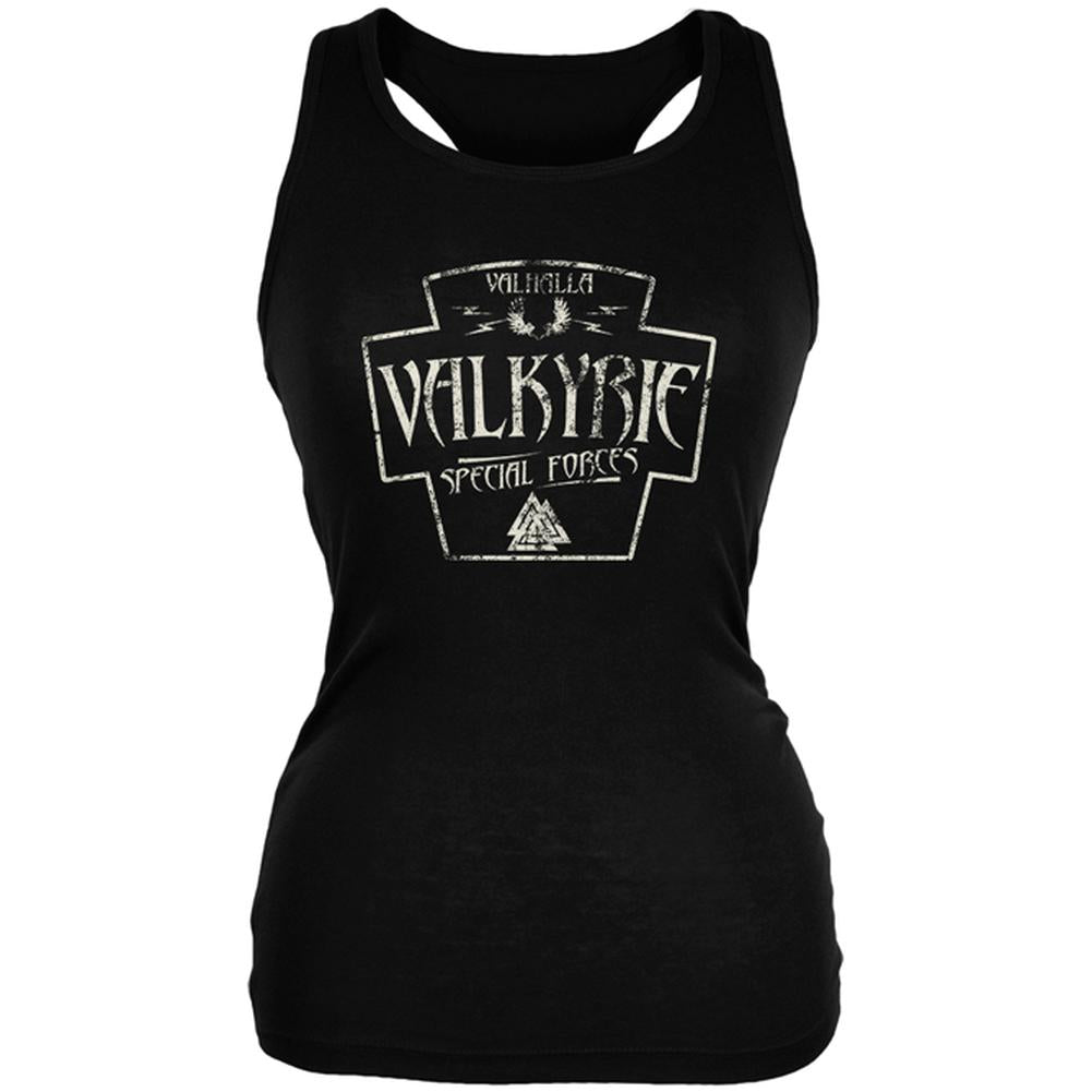 Valkyrie Valhalla Special Forces Retro Vintage Juniors Soft Tank Top Juniors Tank Tops Old Glory 2XL Black 