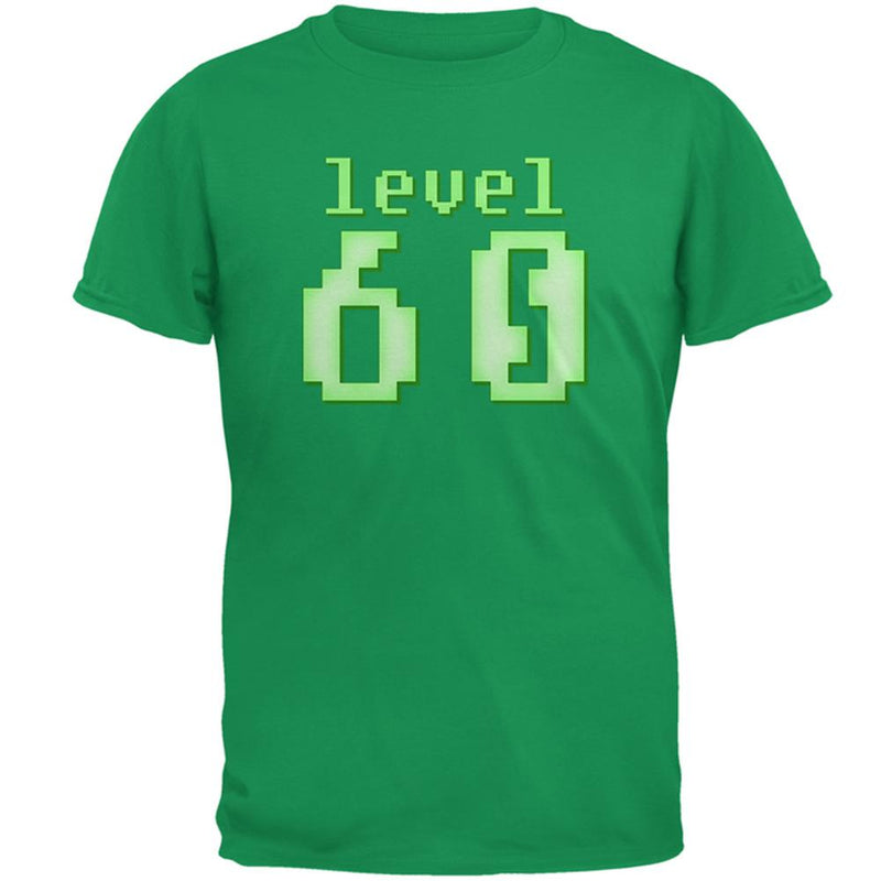 Gamer Milestone Birthday Level 60 Mens T Shirt Men's T-Shirts Old Glory 2XL Irish Green 