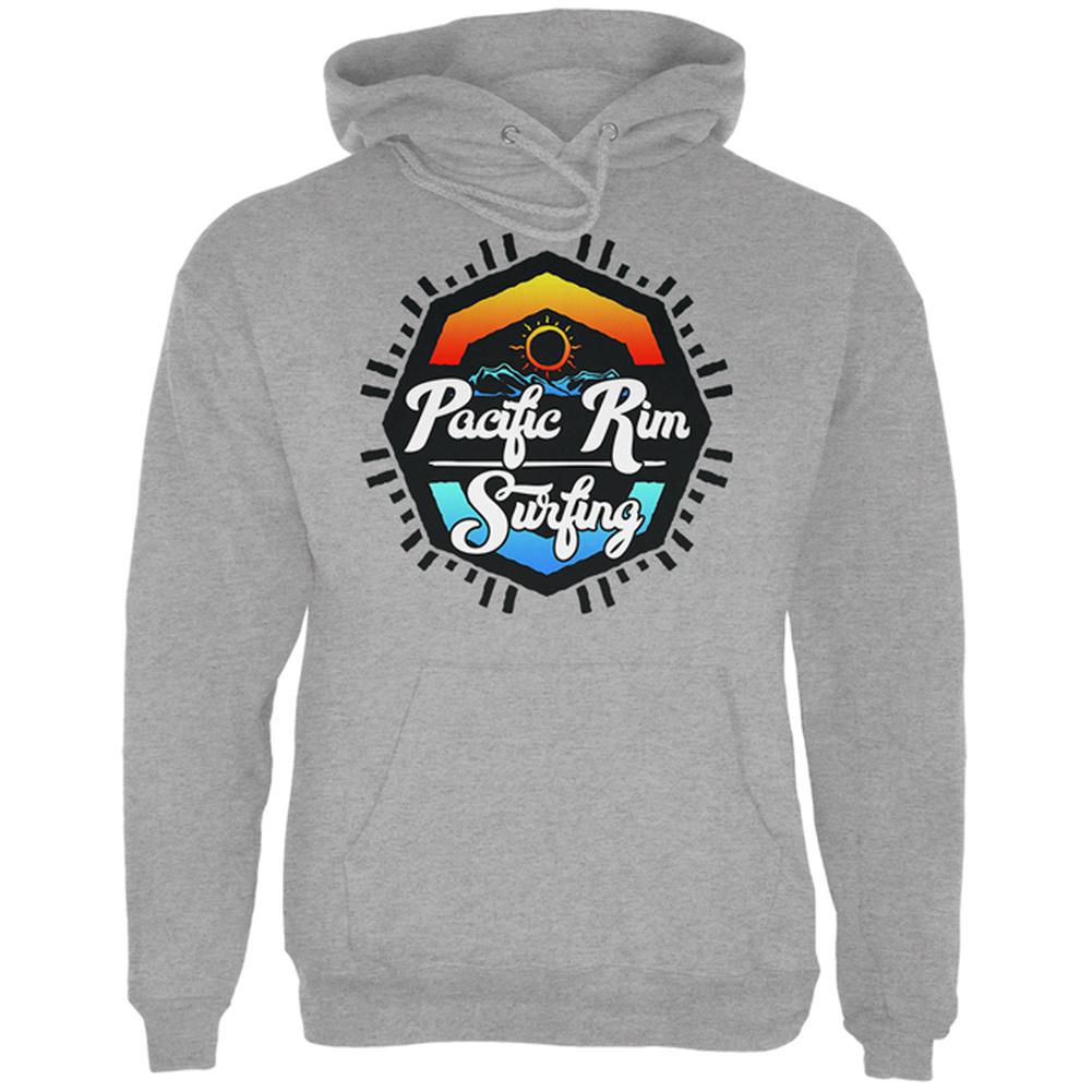 Pacific Rim Surfing Mens Hoodie Men's Hoodies Old Glory 2XL Storm Grey 