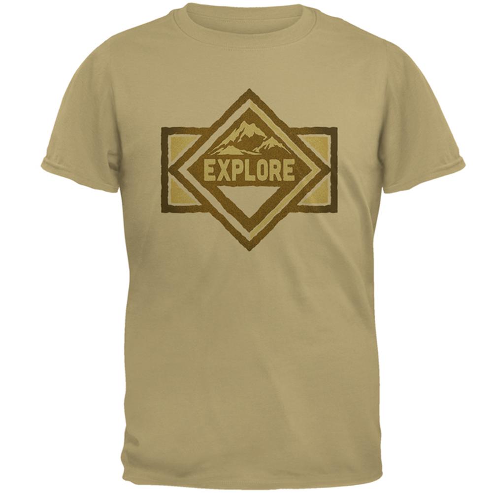 Explore Nature Mens T Shirt Men's T-Shirts Old Glory 2XL Tan 