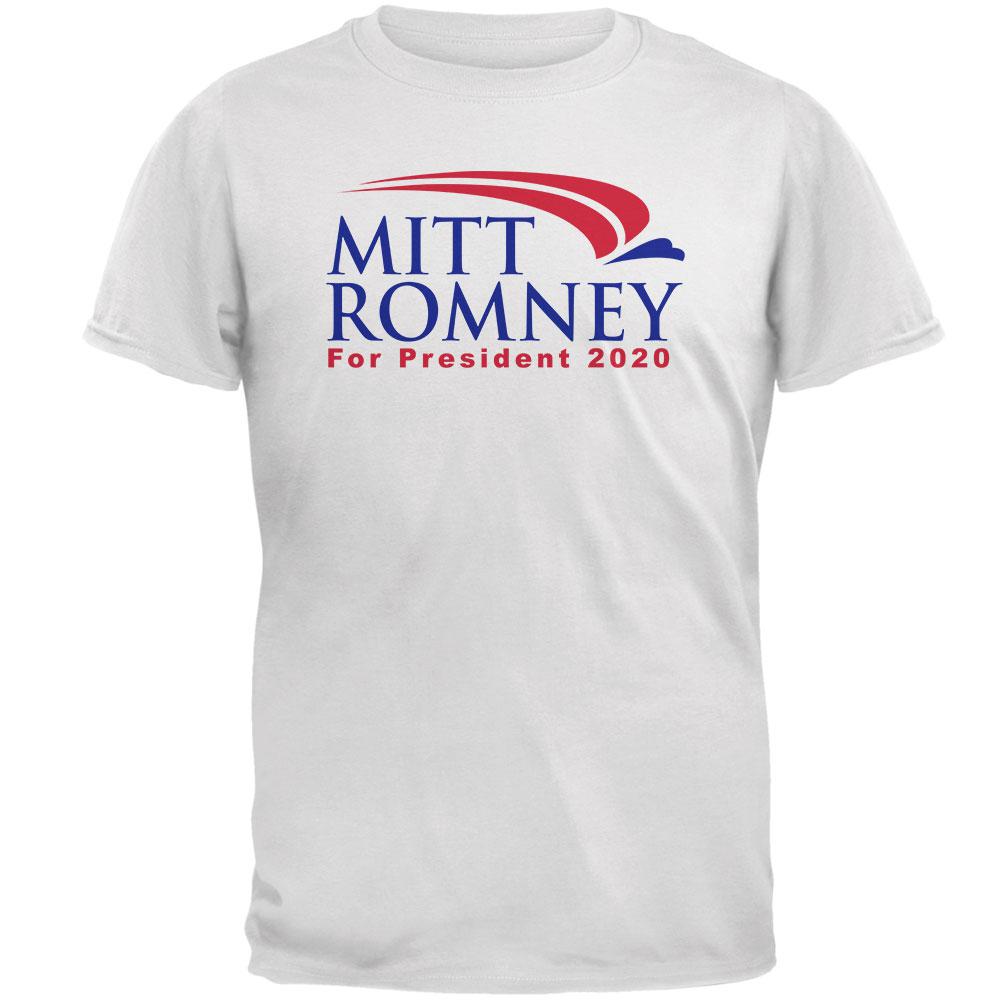 Mitt Romney For President 2020 Mens T Shirt Men's T-Shirts Old Glory 2XL White 