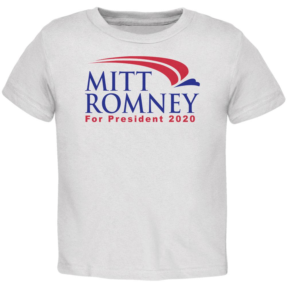 Mitt Romney For President 2020 Toddler T Shirt Toddler T-Shirts Old Glory 2T White 