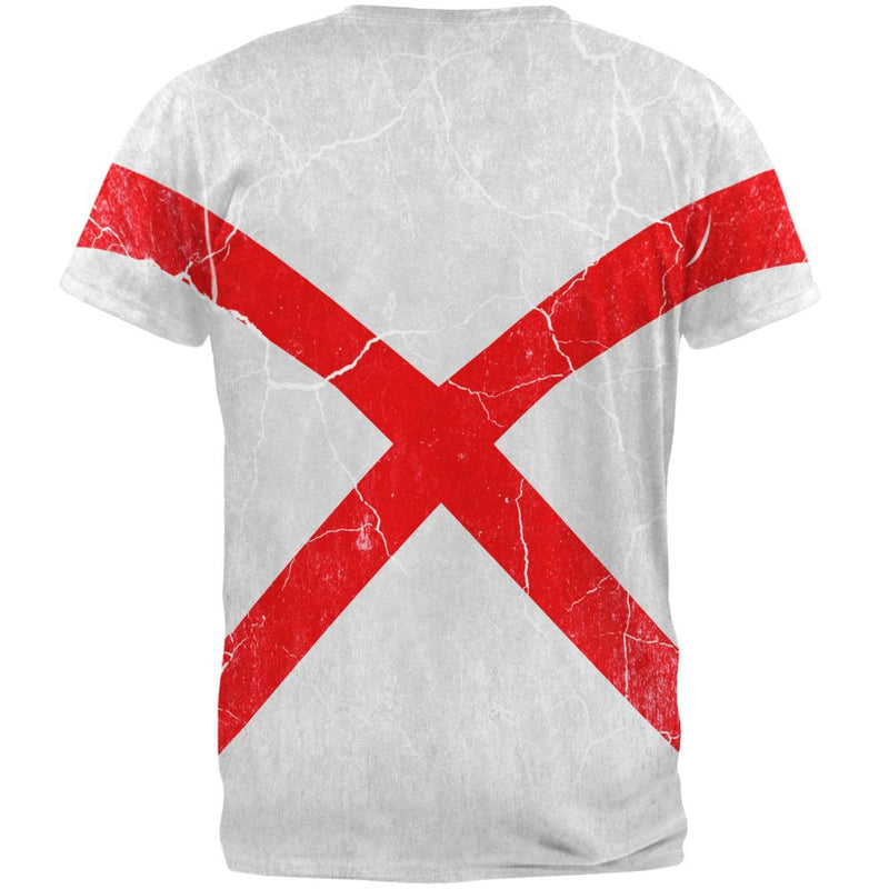 Alabama Vintage Distressed State Flag All Over Mens T Shirt Men's T-Shirts Old Glory   