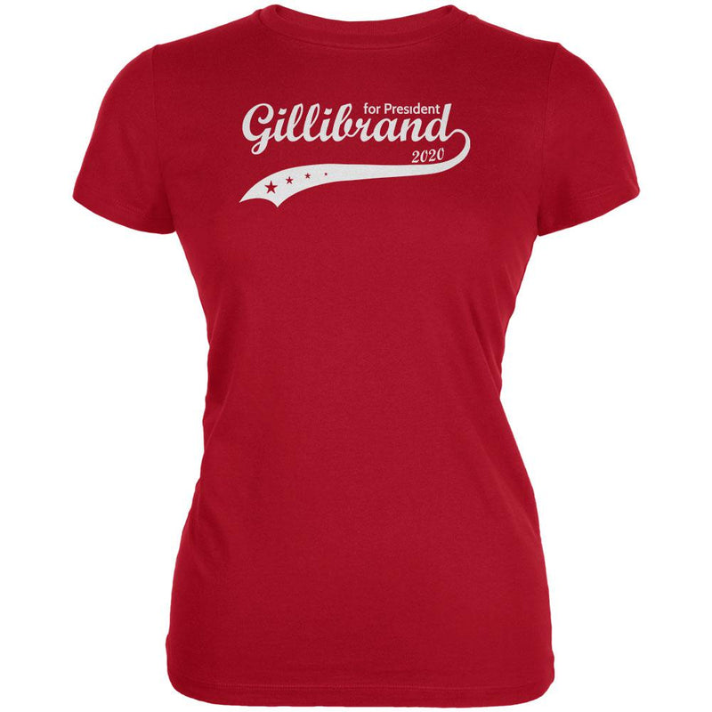 Election 2020 Kirsten Gillibrand for President Swoosh Juniors Soft T Shirt Juniors T-Shirts Old Glory 2XL Red 