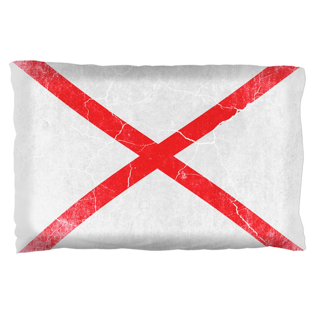 Alabama Vintage Distressed State Flag Pillow Case Pillowcases Old Glory OS Multi 