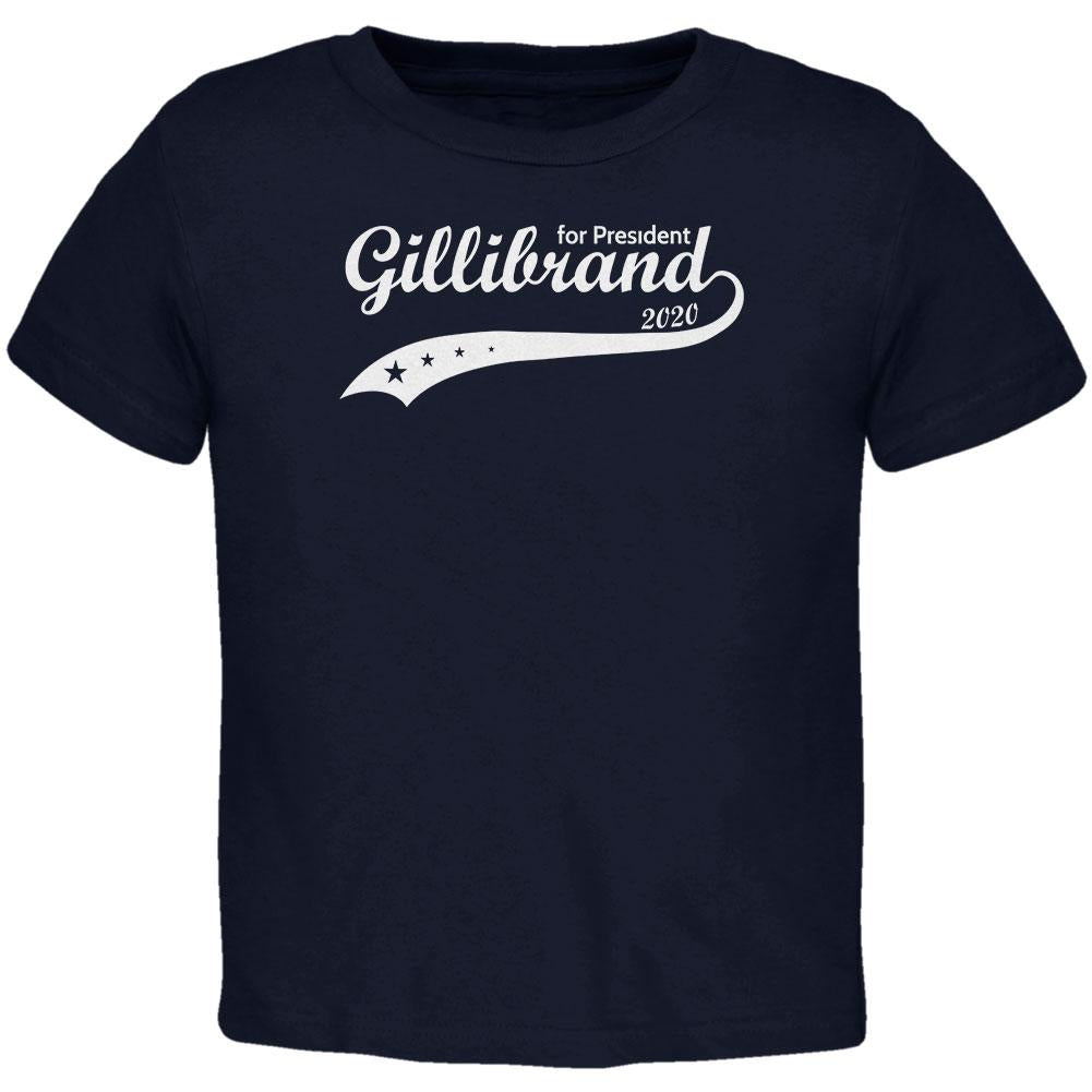 Election 2020 Kirsten Gillibrand for President Swoosh Toddler T Shirt Toddler T-Shirts Old Glory 2T Navy 