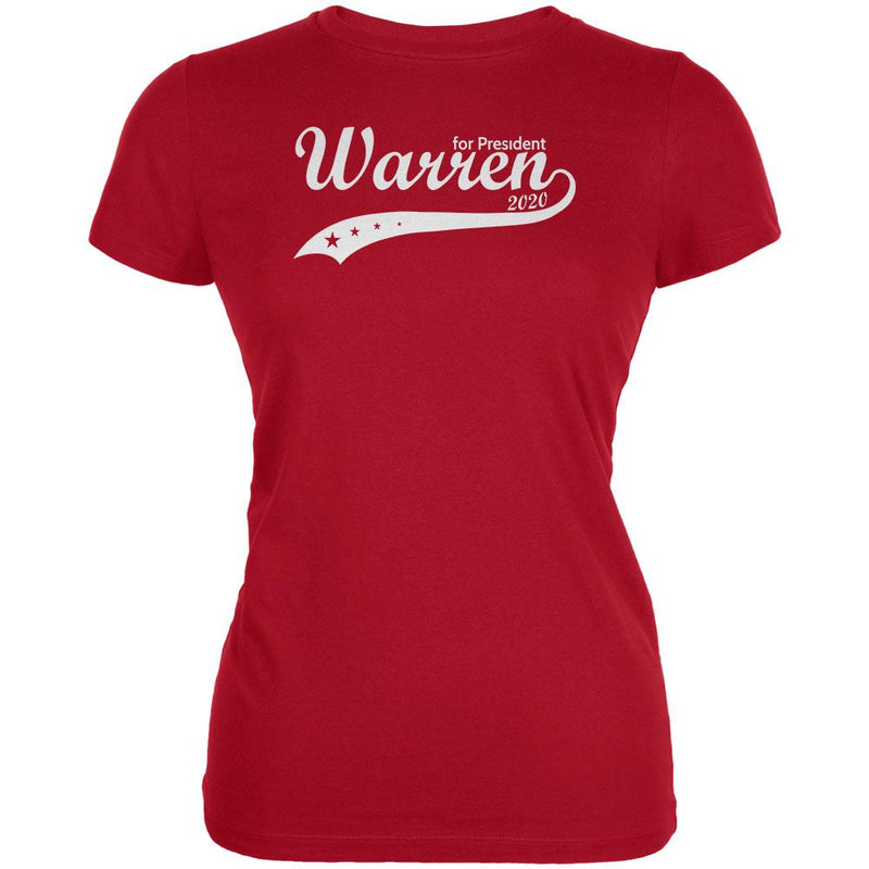 Election 2020 Elizabeth Warren For President Swoosh Juniors Soft T Shirt Juniors T-Shirts Old Glory 2XL Red 