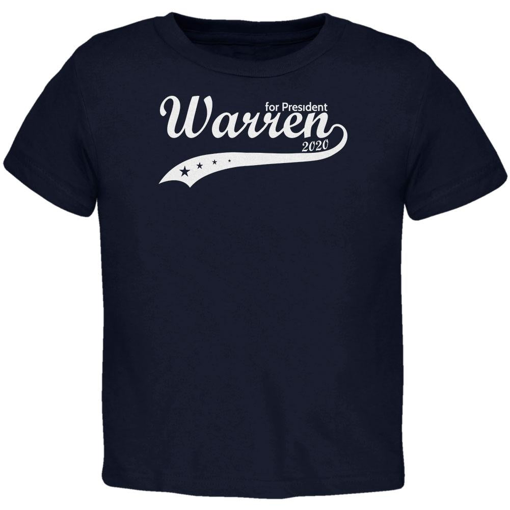 Election 2020 Elizabeth Warren For President Swoosh Toddler T Shirt Toddler T-Shirts Old Glory 2T Navy 