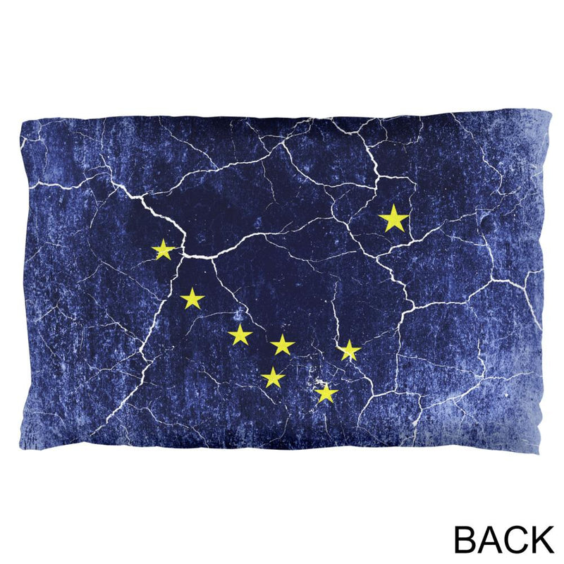 Alaska Vintage Distressed State Flag Pillow Case Pillowcases Old Glory   