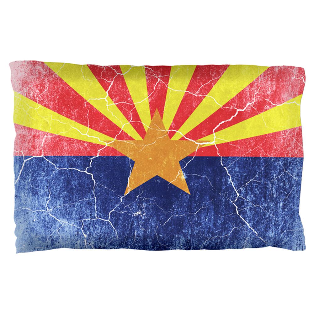 Arizona Vintage Distressed State Flag Pillow Case Pillowcases Old Glory OS Multi 