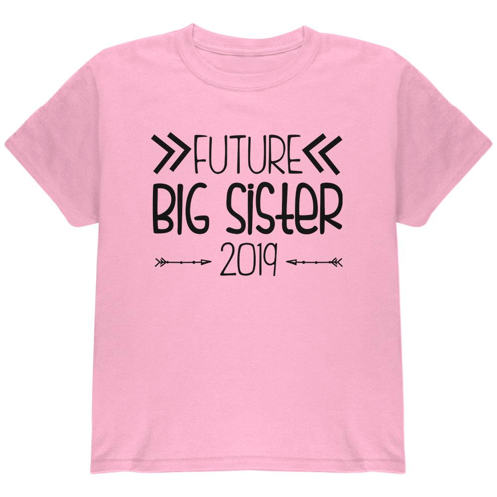 Future Big Sister Arrows 2019 Youth T Shirt Youth T-Shirts Old Glory LG Light Pink 