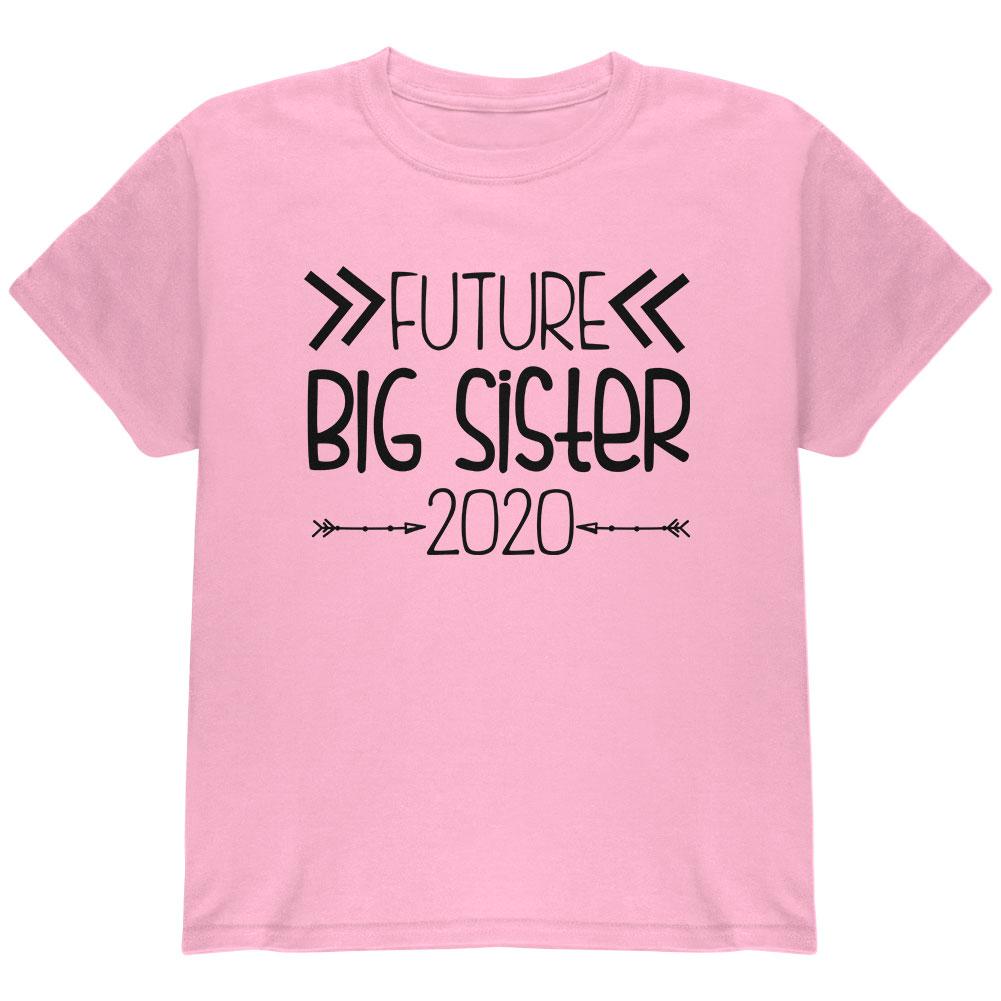 Future Big Sister Arrows 2020 Youth T Shirt Youth T-Shirts Old Glory LG Light Pink 