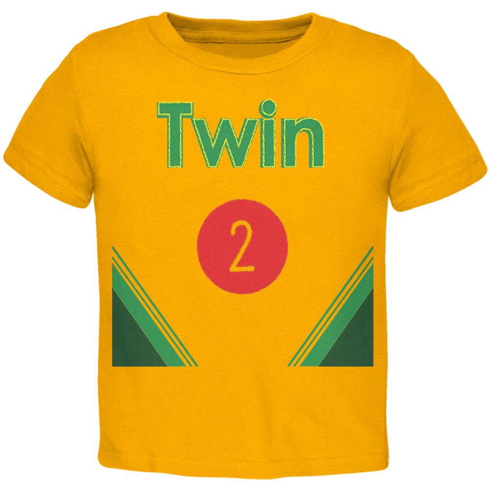 Crayon Twin 2 Toddler T Shirt Toddler T-Shirts Old Glory 2T Gold 