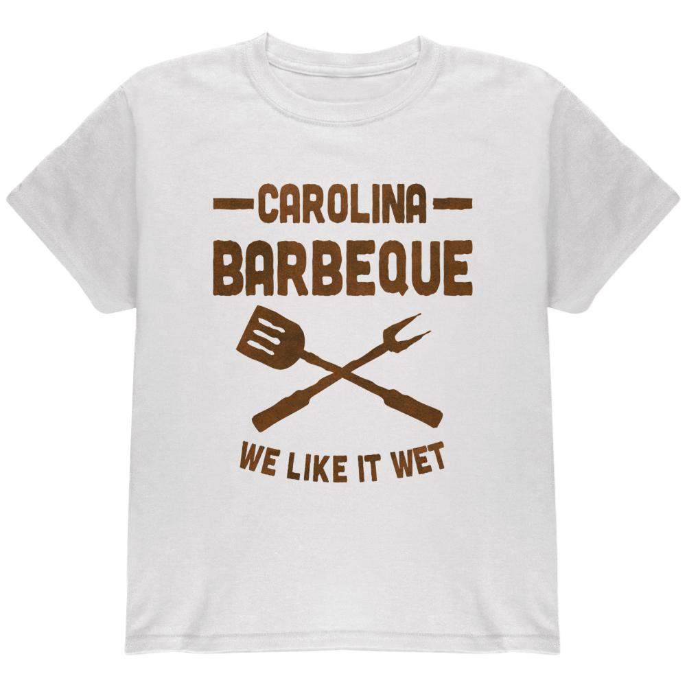 Carolina Barbeque Like It Wet Youth T Shirt Youth T-Shirts Old Glory LG White 