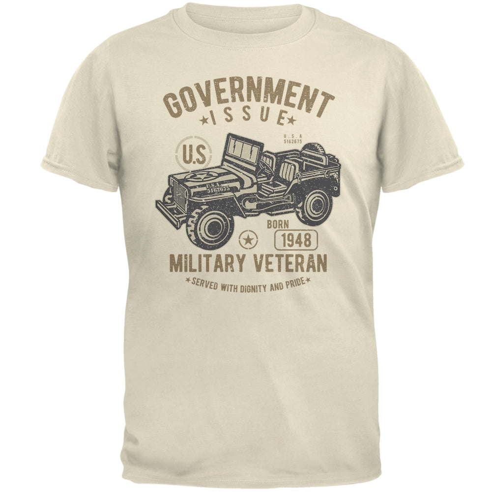 G.I. Military Veteran Birthday 1948 Mens T Shirt Men's T-Shirts Old Glory 2XL Natural 