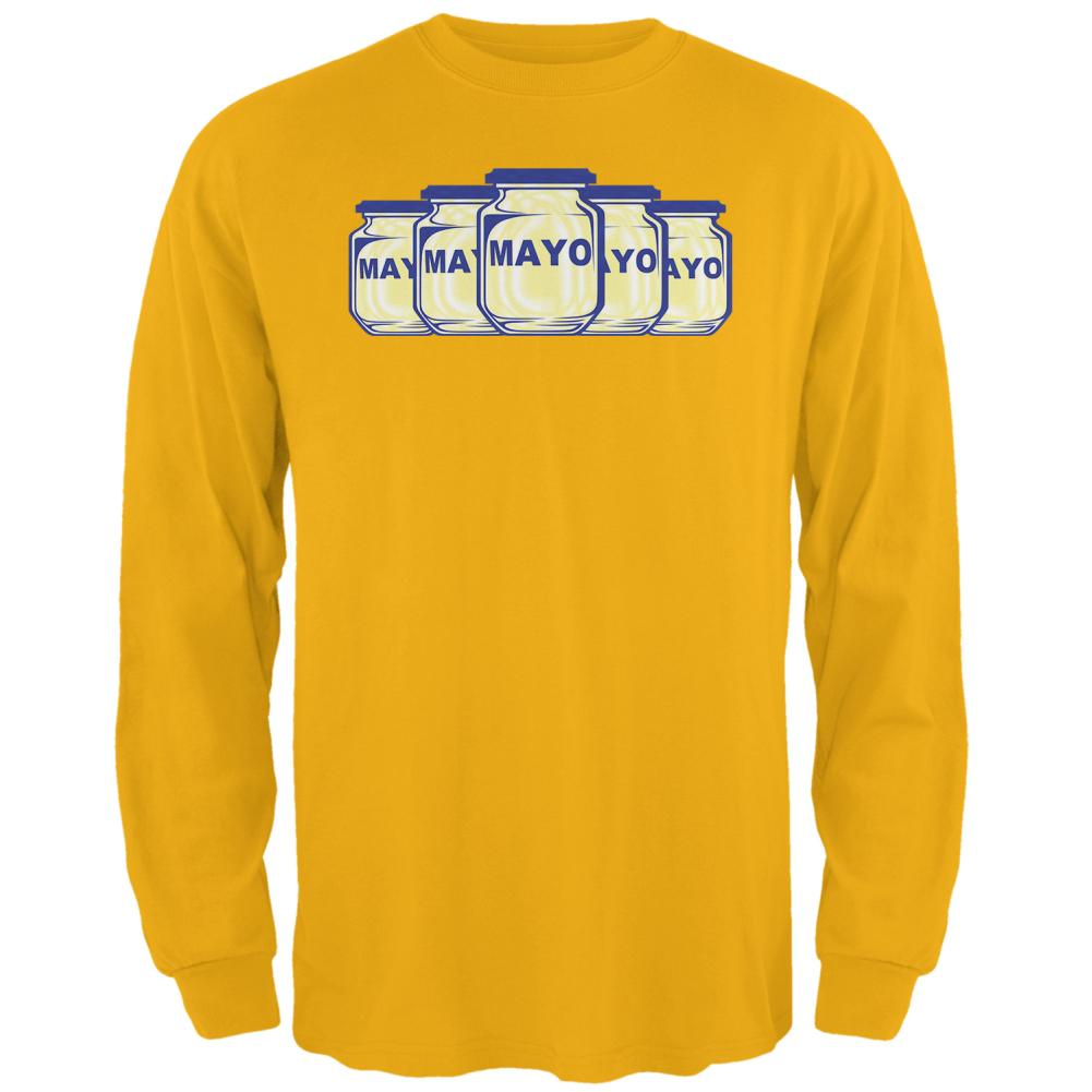 Cinco De Mayo Funny Jar Joke Mens Long Sleeve T Shirt Men's Long Sleeves Old Glory 2XL Gold 