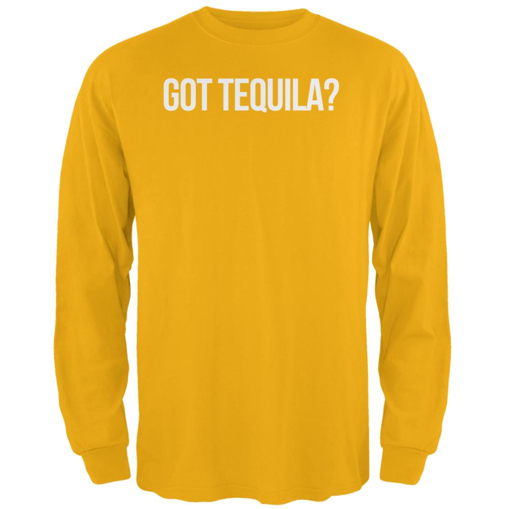 Cinco de Mayo Got Tequila? Mens Long Sleeve T Shirt Men's Long Sleeves Old Glory 2XL Gold 