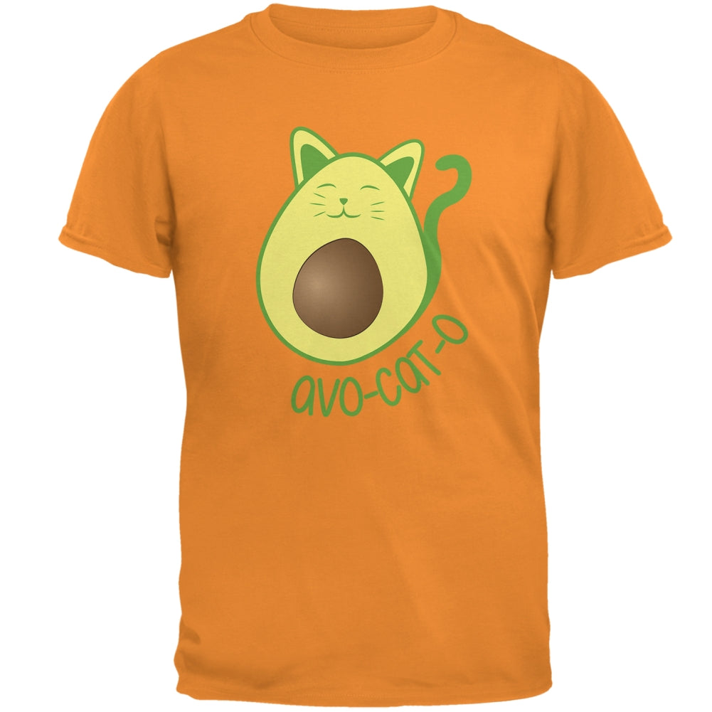 Cinco De Mayo Avocado Cat Avocato Mens T Shirt Men's T-Shirts Old Glory 2XL Orange 