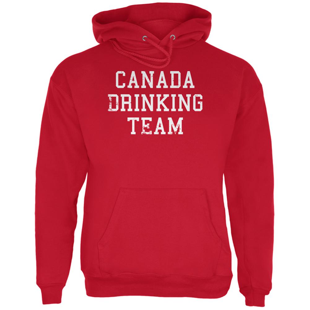 Canada Drinking Team Mens Hoodie Men's Hoodies Old Glory 2XL Red 