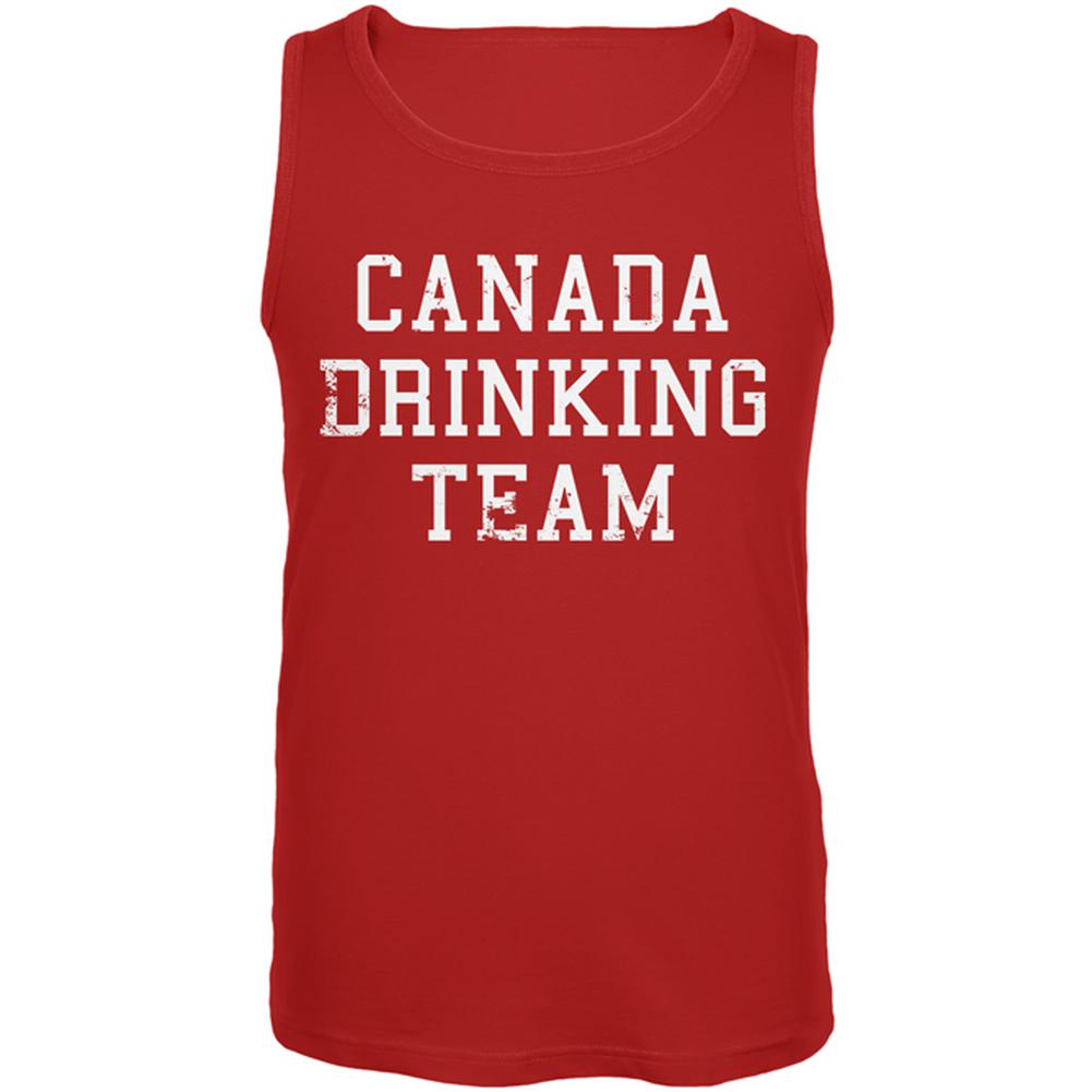 Canada Drinking Team Mens Tank Top Men's Tank Tops Old Glory 2XL Red 