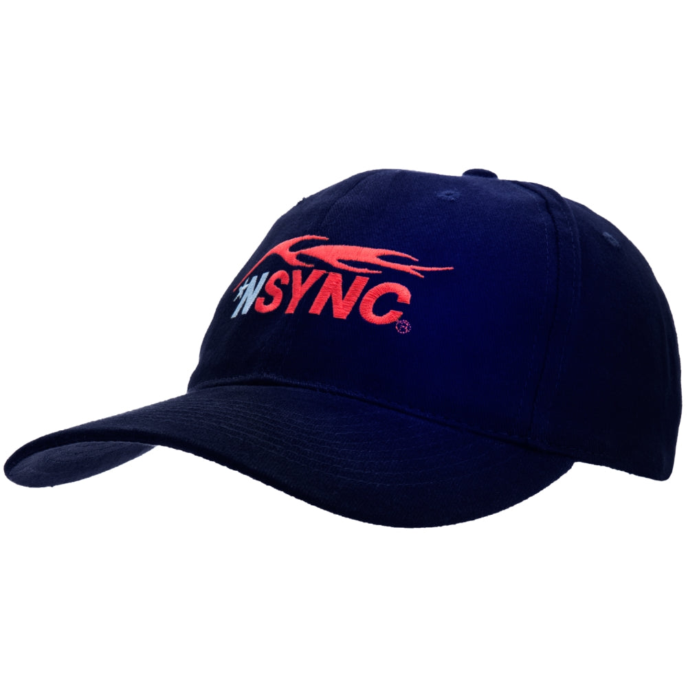 NSYNC - Brushed Logo Adjustable Baseball Cap Adjustable Baseball Caps NSYNC   