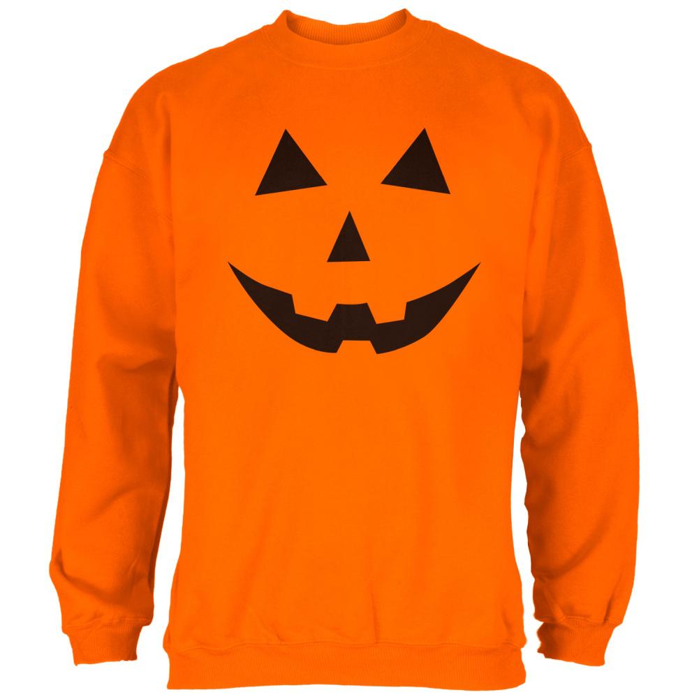 Halloween Costume Jack-O-Lantern Face Mens Costume Sweatshirt Men's Sweatshirts Old Glory SM  