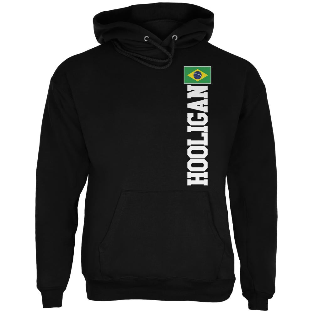 World Cup Hooligan Brazil Mens Hoodie Men's Hoodies Old Glory 2XL Black 