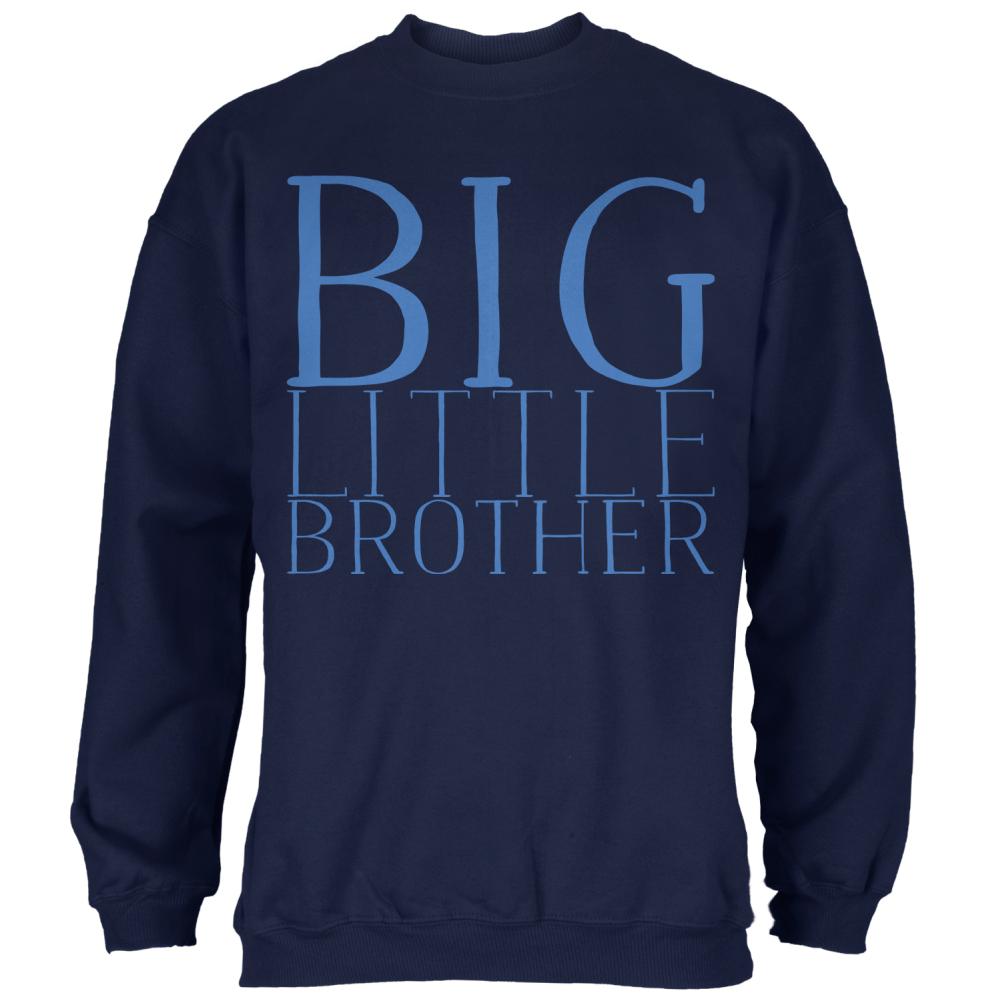 Big Little Brother Mens Sweatshirt Men's Sweatshirts Old Glory 2XL Navy 