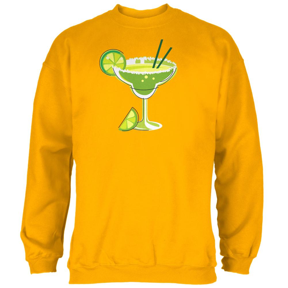 Cinco de Mayo Margarita Glass Mens Sweatshirt Men's Sweatshirts Old Glory 2XL Gold 