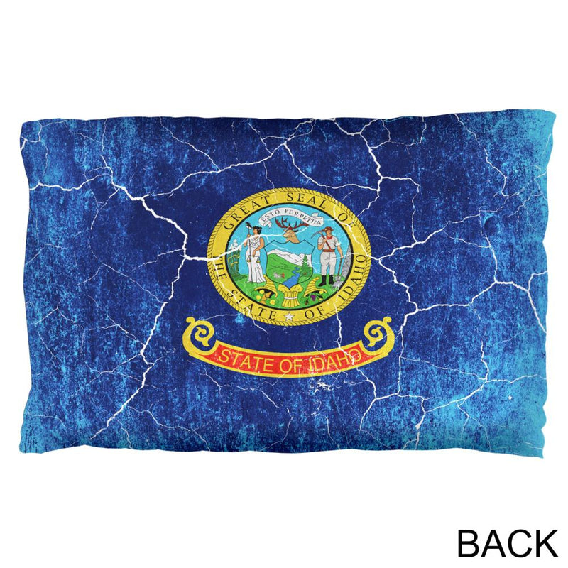 Idaho Vintage Distressed State Flag Pillow Case Pillowcases Old Glory   