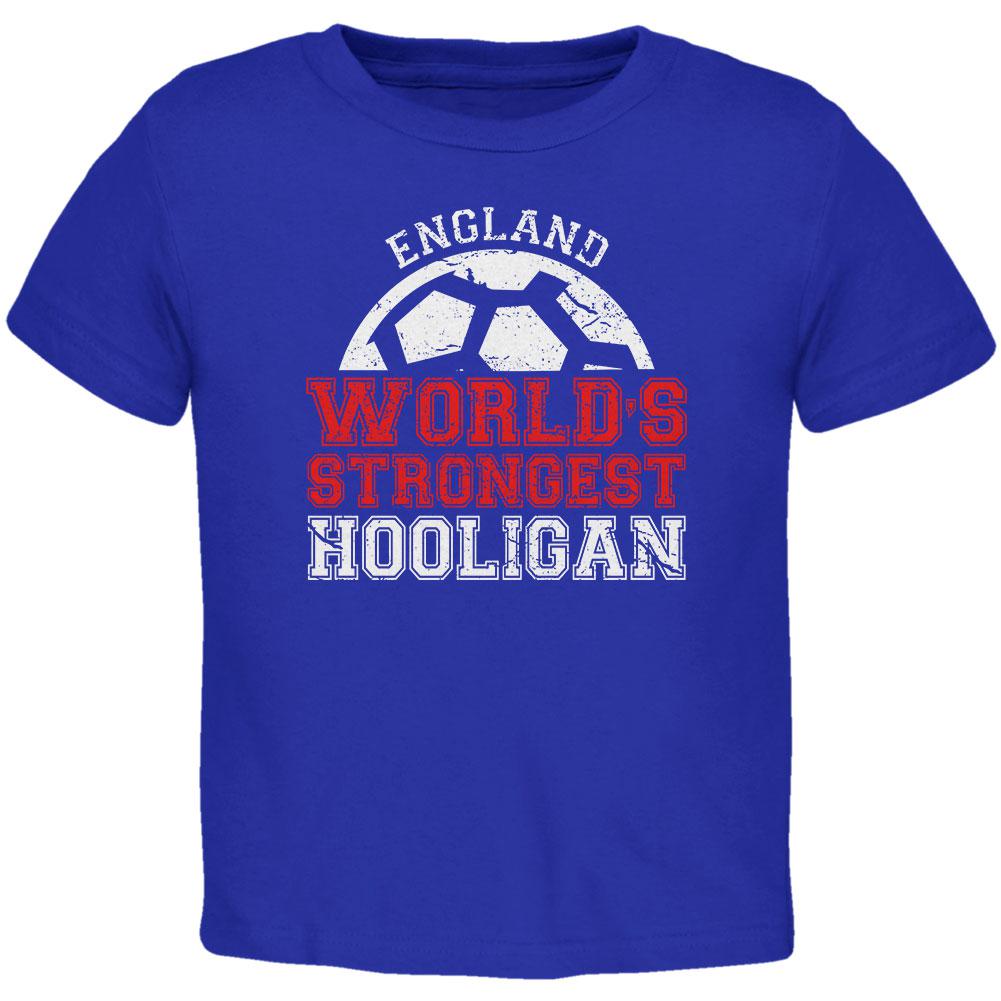 World Cup World's Strongest Hooligan England Toddler T Shirt Toddler T-Shirts Old Glory 2T Royal 