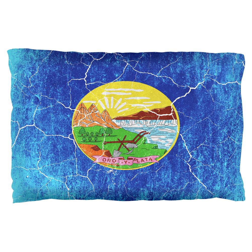 Montana Vintage Distressed State Flag Pillow Case Pillowcases Old Glory OS Multi 