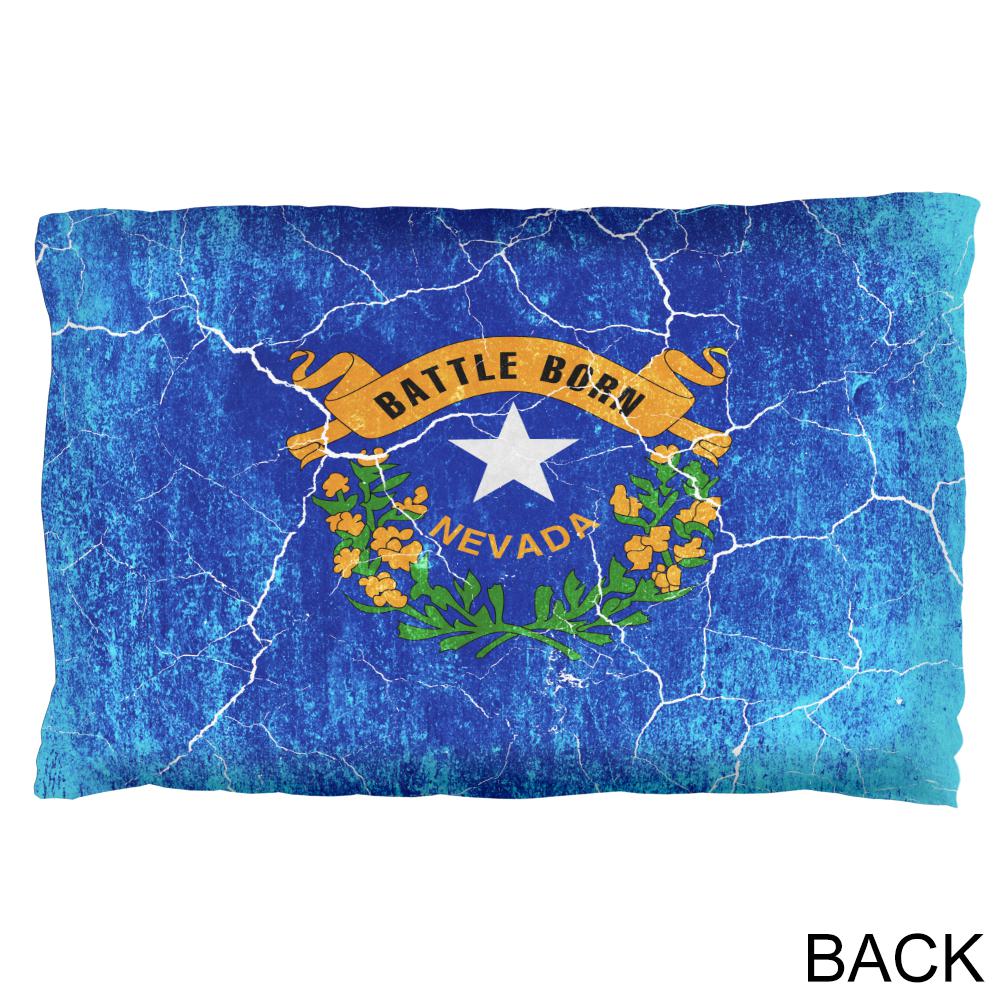 Nevada Vintage Distressed State Flag Pillow Case Pillowcases Old Glory   