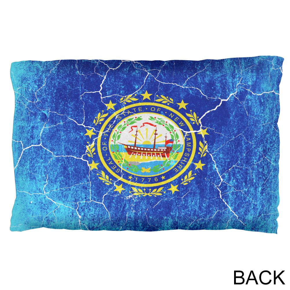 New Hampshire Vintage Distressed State Flag Pillow Case Pillowcases Old Glory   