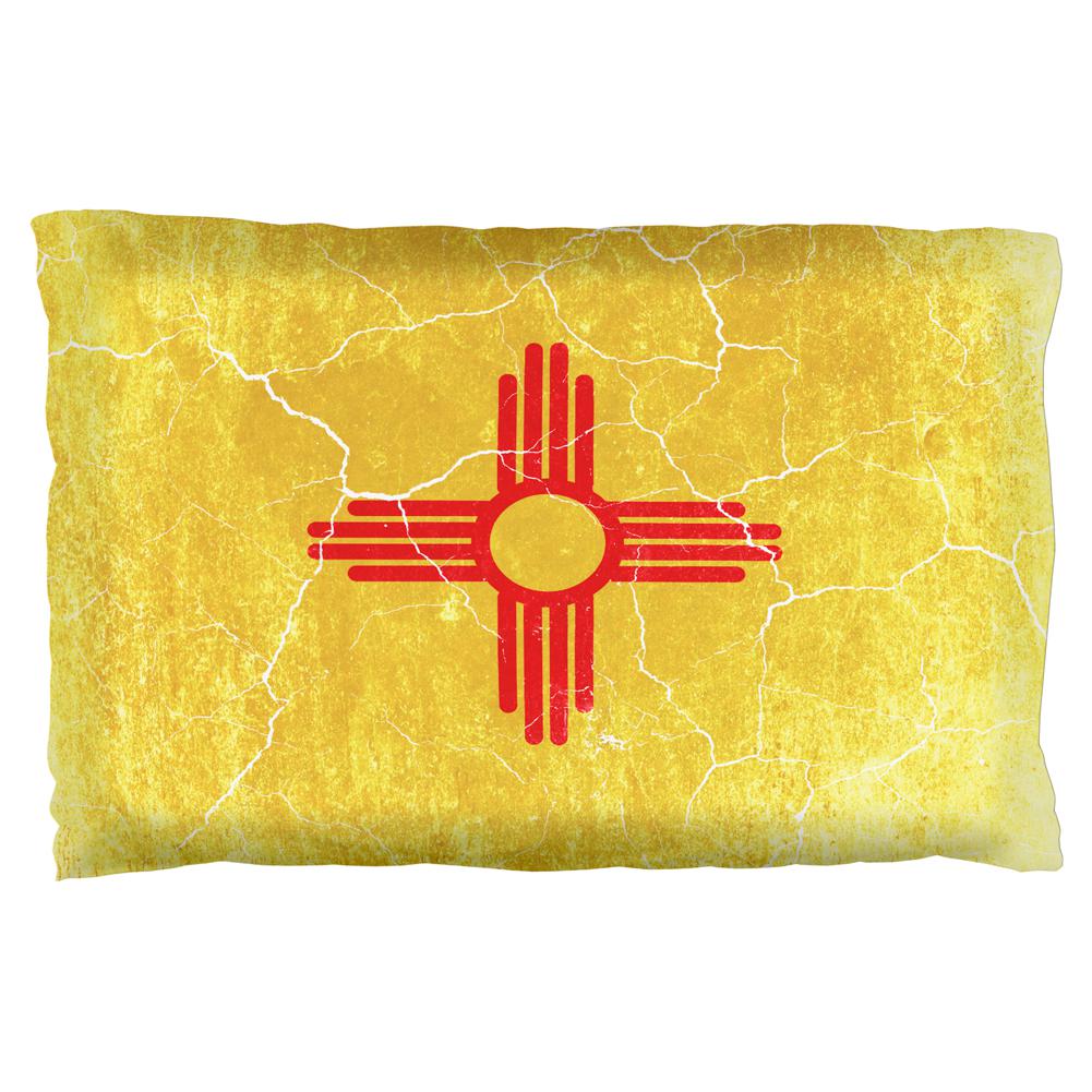 New Mexico Vintage Distressed State Flag Pillow Case Pillowcases Old Glory OS Multi 