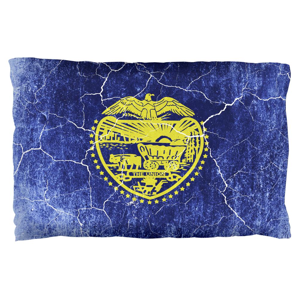 Oregon Vintage Distressed State Flag Pillow Case Pillowcases Old Glory OS Multi 