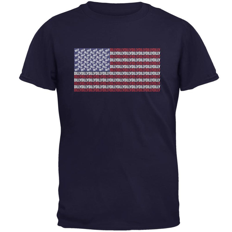 4th of July American Flag Dilly Dilly Mens T Shirt Men's T-Shirts Old Glory 2XL Navy 