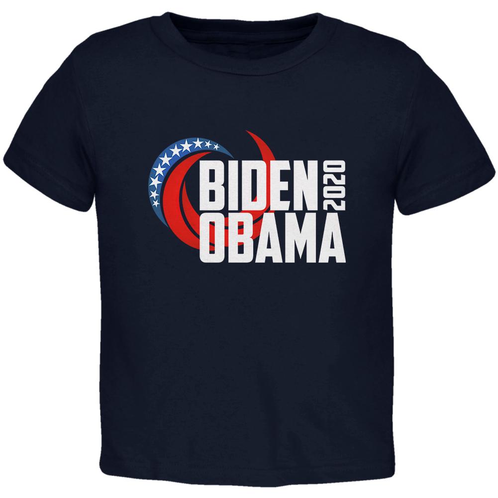 Presidential Election 2020 Biden Obama Swoosh Toddler T Shirt Toddler T-Shirts Old Glory 2T Navy 