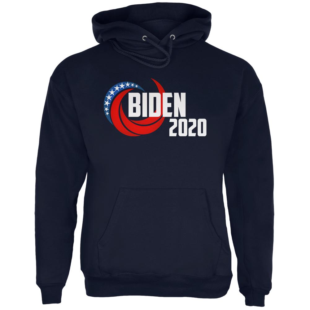 Presidential Election 2020 Joe Biden Swoosh Mens Hoodie Men's Hoodies Old Glory SM Navy